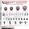 Service Caster 5'' Red Poly Swivel 1'' Expanding Stem Caster with Brake SCC-EX20S514-PPUB-RED-TLB-1 - alternate 2